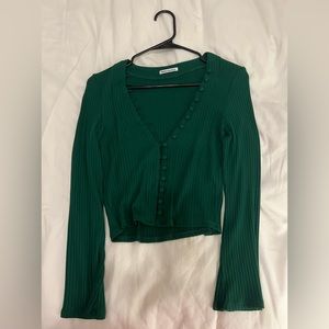 Green Reformation Button Up Sweater (M)
